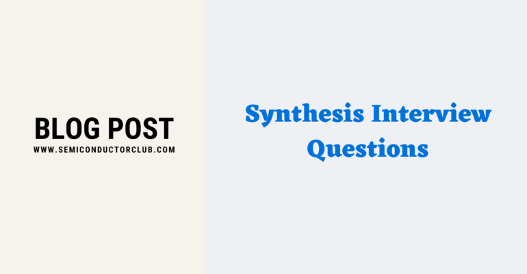 Synthesis Interview Questions - Blog Post